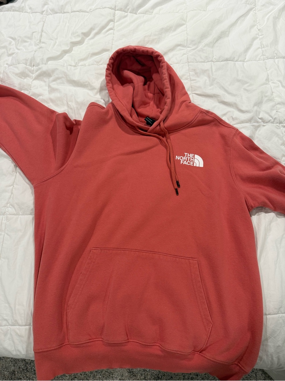 The North Face Men's Coral Red Pullover Hoodie